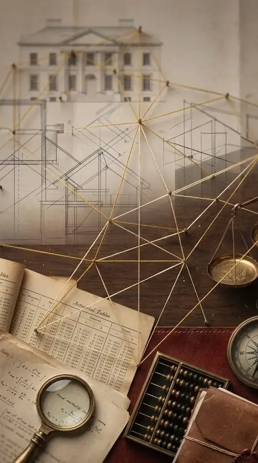 Un ancien livre comptable pour illuster le lancement du simulateur de rentes viagères par GMU Notaires Grenoble